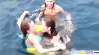BrookeSkype Lesbian kissing nude Boat Vacation - 15 image