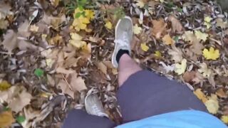 Chubby Guy with Small Penis Pissing Outdoors Under A Bridge - Solo Male Pissing POV - 5 image