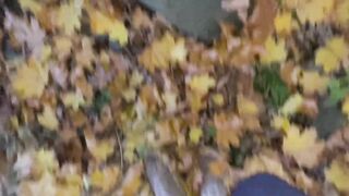 Chubby Guy with Small Penis Pissing Outdoors Under A Bridge - Solo Male Pissing POV - 7 image