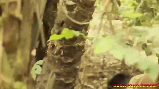 BBW AMATEUR SEX ADDICTED WIFE FUCKED HER HUSBAND DRIVER IN THE BUSH - AFRICAN HARDCORE OUTDOOR PORNO - 10 image