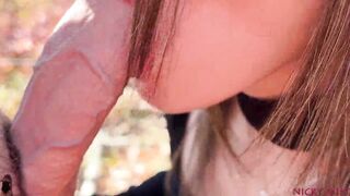 A quick outdoor blowjob with stepsister - 7 image