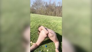 Naked BBW spreads whipped cream over all body and plays with all her holes - 3 image