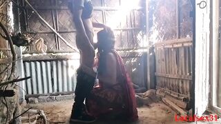 Red Saree Wife Outdoor Blowjob ( Official Video By Localsex31) - 6 image