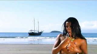 Ju Pantera Masturbates Alone on Fantasy Island Beach - 14 image