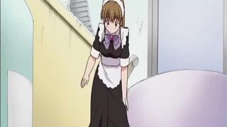 Masturbating anime maid in fantasy - 1 image