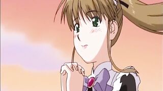 Masturbating anime maid in fantasy - 5 image