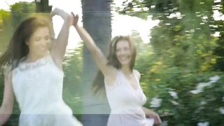 Aidra Fox and Madi Meadows Outdoors Lesbian Romantic Oral Sex - 3 image