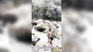 Step-siblings get almost caught fucking in the river - 3 image