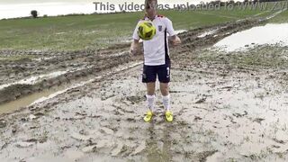 Muddy Football Practise then threw off my shorts and knickers (WAM) - 7 image